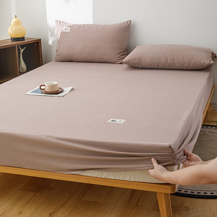 91家纺网 家纺一手货源 找家纺 宝时兰 2024新款A类加厚全棉床笠-纯色款 简纯-卡其