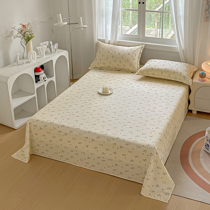 91家纺网 家纺一手货源 找家纺 元元被芯 2023新款全棉直角印花床单 可比小兔