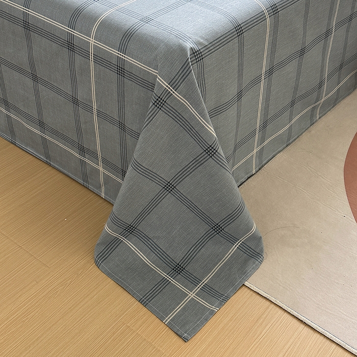 91家纺网 家纺一手货源 找家纺 元元被芯 2023新款全棉直角印花床单 北欧格