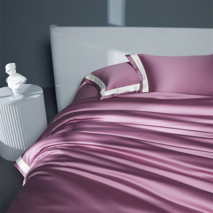 91家纺网 家纺一手货源 找家纺 缔缦 2023新款定织新布种S140系列四件套-赫本 紫罗兰