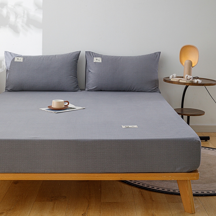 91家纺网 家纺一手货源 找家纺 宝时兰 2024新款A类加厚全棉床笠-纯色款 简纯-灰