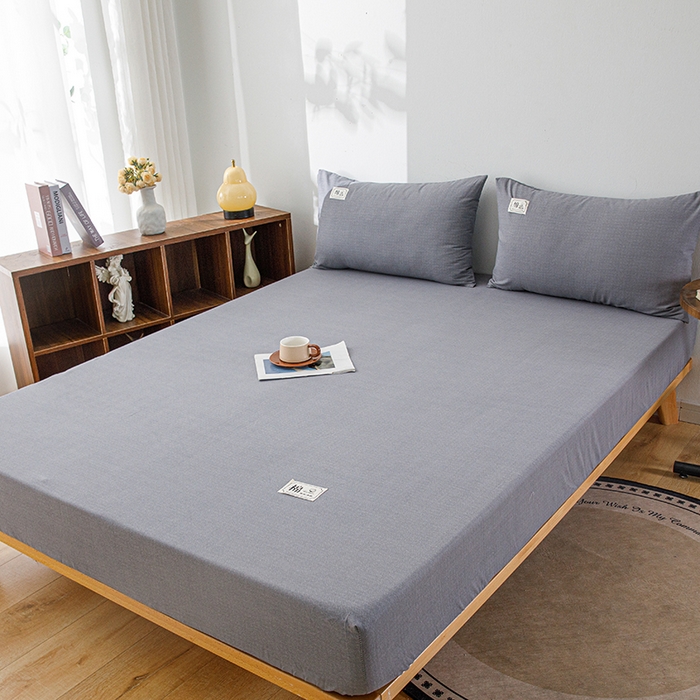 91家纺网 家纺一手货源 找家纺 宝时兰 2024新款A类加厚全棉床笠-纯色款 简纯-灰