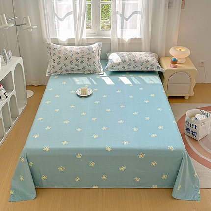 91家纺网 家纺一手货源 找家纺 （总）元元被芯 2023新款全棉直角印花床单