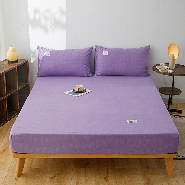 91家纺网 家纺一手货源 找家纺 宝时兰 2024新款A类加厚全棉床笠-纯色款 简纯-紫