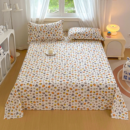 91家纺网 家纺一手货源 找家纺 （总）元元被芯 2023新款全棉直角印花床单