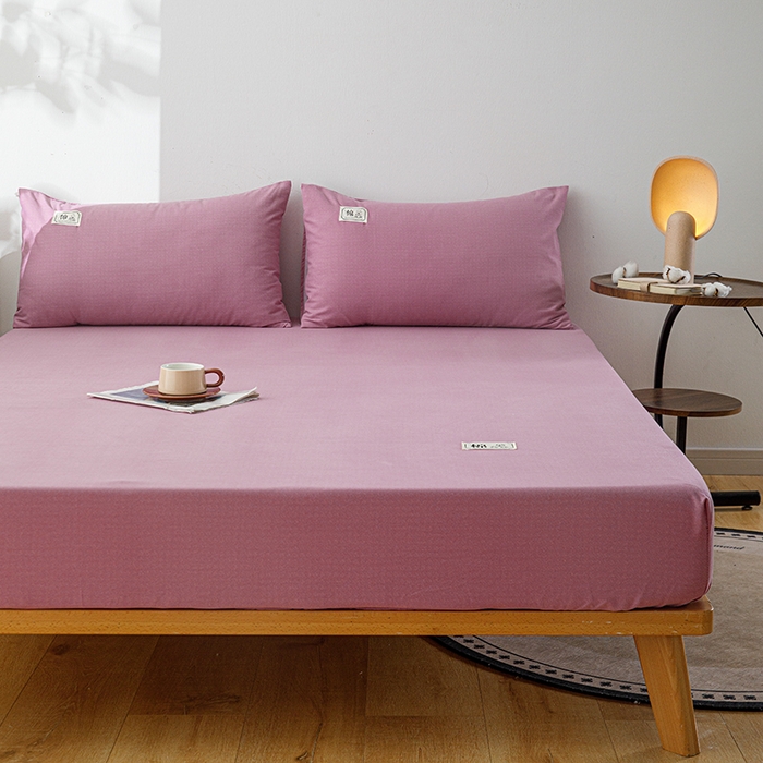 91家纺网 家纺一手货源 找家纺 宝时兰 2024新款A类加厚全棉床笠-纯色款 简纯-豆沙