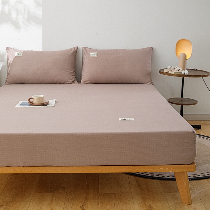 91家纺网 家纺一手货源 找家纺 宝时兰 2024新款A类加厚全棉床笠-纯色款 简纯-卡其