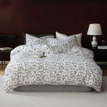 91家纺网 家纺一手货源 找家纺 （总）梦可莱家居 2025秋冬新款A类全棉纯棉针织印花四件套-小清新系列