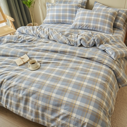 21度C 2024新款全棉色织水洗被套 雅格兰