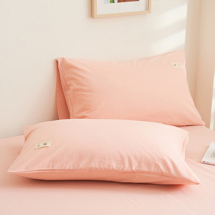 91家纺网 家纺一手货源 找家纺 21度C 2024新款全棉色织水洗被套 洛卡粉