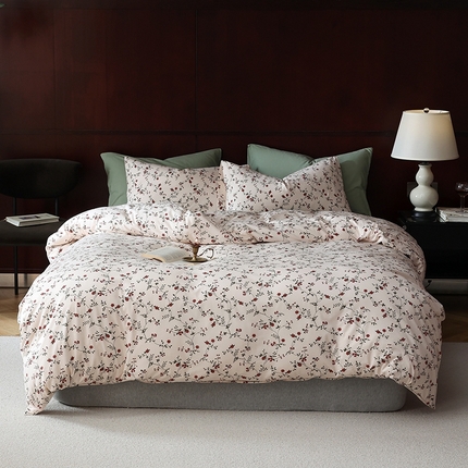 91家纺网 家纺一手货源 找家纺 （总）梦可莱家居 2025秋冬新款A类全棉纯棉针织印花四件套-小清新系列