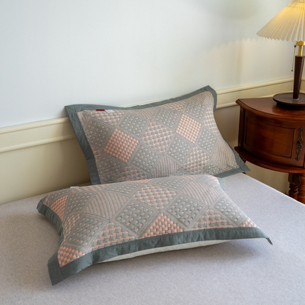 91家纺网 家纺一手货源 找家纺 （总）棠薇家纺-毛巾被 2025新款60支细纱全棉枕巾三层纱夹棉枕巾