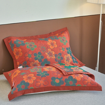 91家纺网 家纺一手货源 找家纺 （总）棠薇家纺-毛巾被 2025新款60S细纱枕巾一对全棉多层纱枕巾