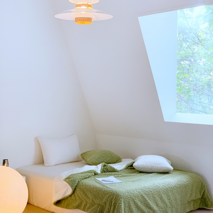 91家纺网 家纺一手货源 找家纺 昔可家纺 2023云朵绒毯 松叶绿