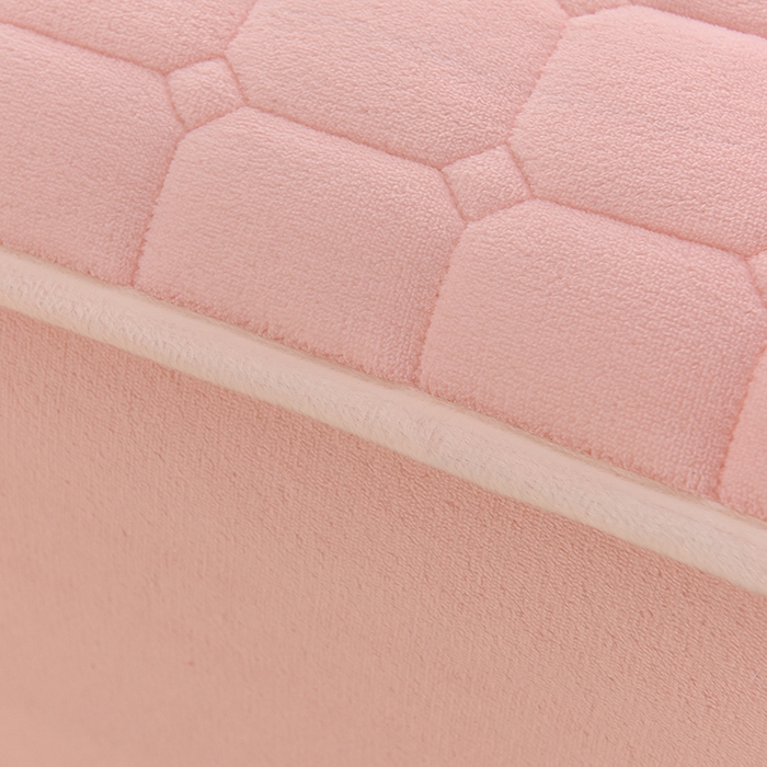 91家纺网 家纺一手货源 找家纺 X猫先生床笠 2024冬季新款A类高克重牛奶绒加绒加厚大豆抗菌刺绣夹棉床笠床罩席梦思床垫套保护罩爱玛H格系列 H格牛奶绒-蜜粉