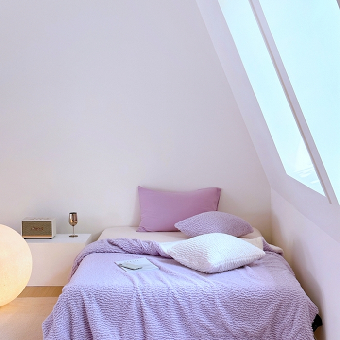 91家纺网 家纺一手货源 找家纺 昔可家纺 2023云朵绒毯 香芋紫