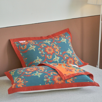 91家纺网 家纺一手货源 找家纺 （总）棠薇家纺-毛巾被 2025新款60S细纱枕巾一对全棉多层纱枕巾