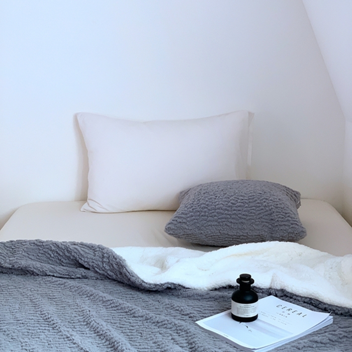 91家纺网 家纺一手货源 找家纺 昔可家纺 2023云朵绒毯 海松灰