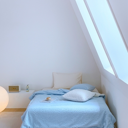 昔可家纺 2023云朵绒毯 海盐蓝