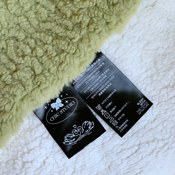 91家纺网 家纺一手货源 找家纺 昔可家纺 2023云朵绒毯 松叶绿