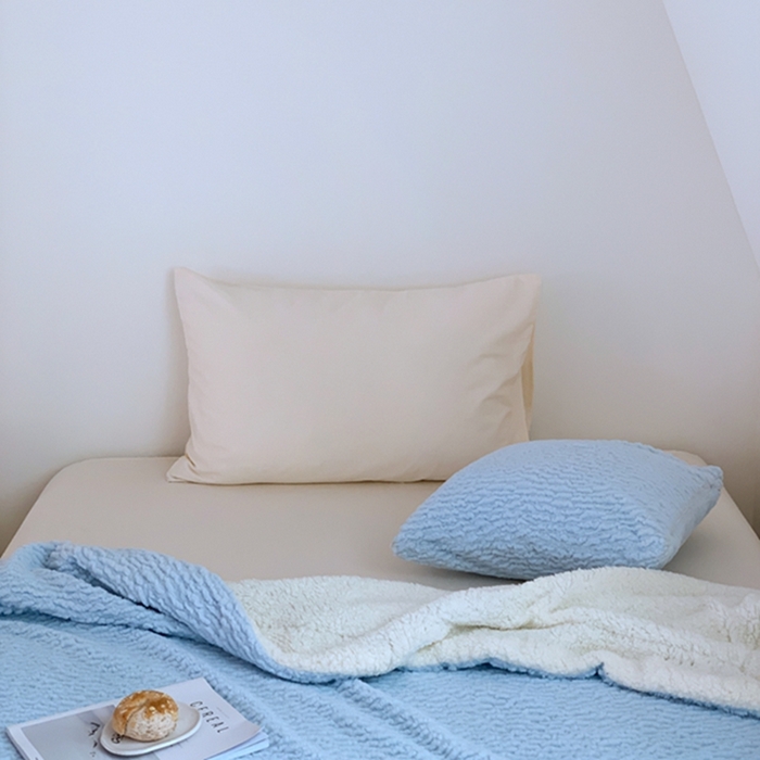 91家纺网 家纺一手货源 找家纺 昔可家纺 2023云朵绒毯 海盐蓝