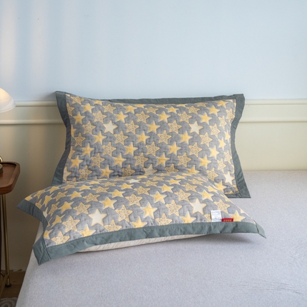 91家纺网 家纺一手货源 找家纺 （总）棠薇家纺-毛巾被 2025新款60支细纱全棉枕巾三层纱夹棉枕巾