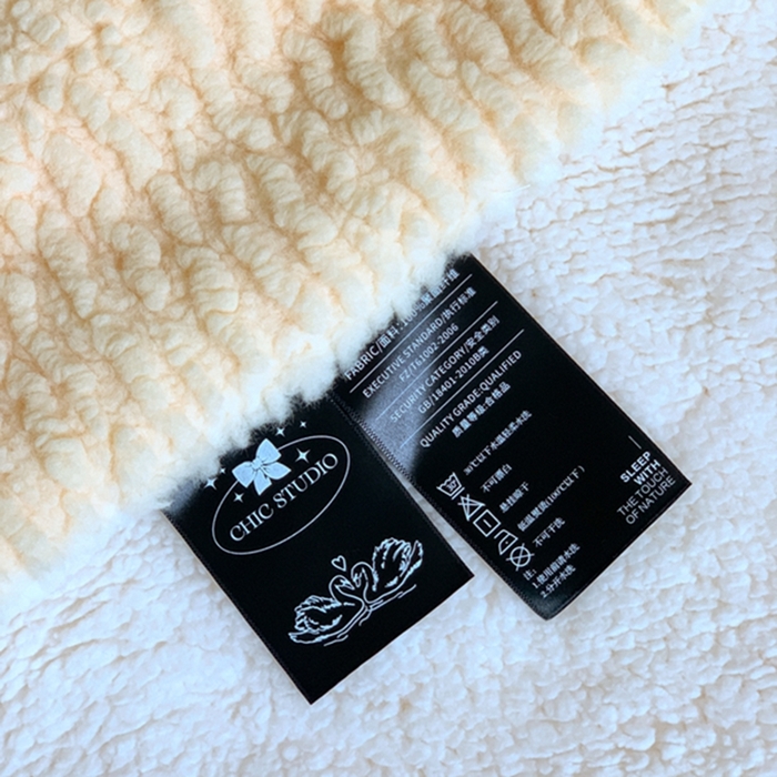 91家纺网 家纺一手货源 找家纺 昔可家纺 2023云朵绒毯 奶油黄