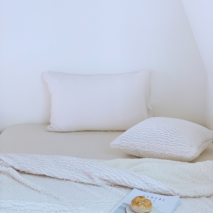 91家纺网 家纺一手货源 找家纺 昔可家纺 2023云朵绒毯 奶白色