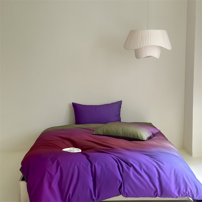 91家纺网 家纺一手货源 找家纺 （总）赫帛 2023新款50s数码全棉轻磨毛四件套-镜花水月