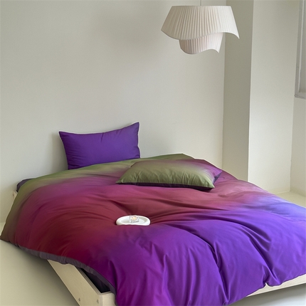 91家纺网 家纺一手货源 找家纺 （总）赫帛 2023新款50s数码全棉轻磨毛四件套-镜花水月