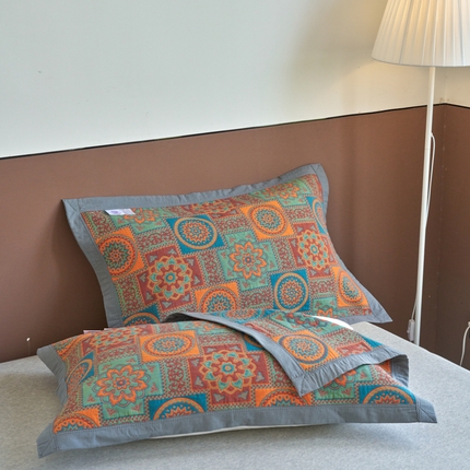 91家纺网 家纺一手货源 找家纺 （总）棠薇家纺-毛巾被 2025新款60S细纱枕巾一对全棉多层纱枕巾