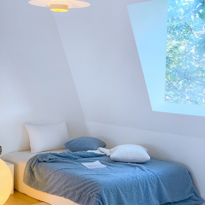 91家纺网 家纺一手货源 找家纺 昔可家纺 2023云朵绒毯 湖水蓝