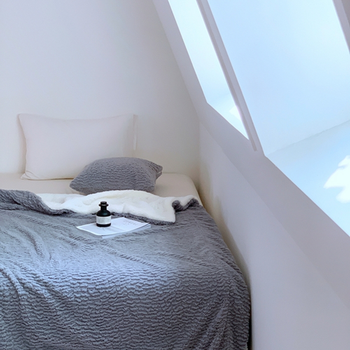 91家纺网 家纺一手货源 找家纺 昔可家纺 2023云朵绒毯 海松灰