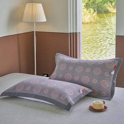 91家纺网 家纺一手货源 找家纺 （总）棠薇家纺-毛巾被 2025新款60S细纱枕巾一对全棉多层纱枕巾