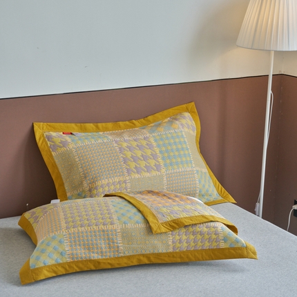 91家纺网 家纺一手货源 找家纺 （总）棠薇家纺-毛巾被 2025新款60支细纱全棉枕巾三层纱夹棉枕巾