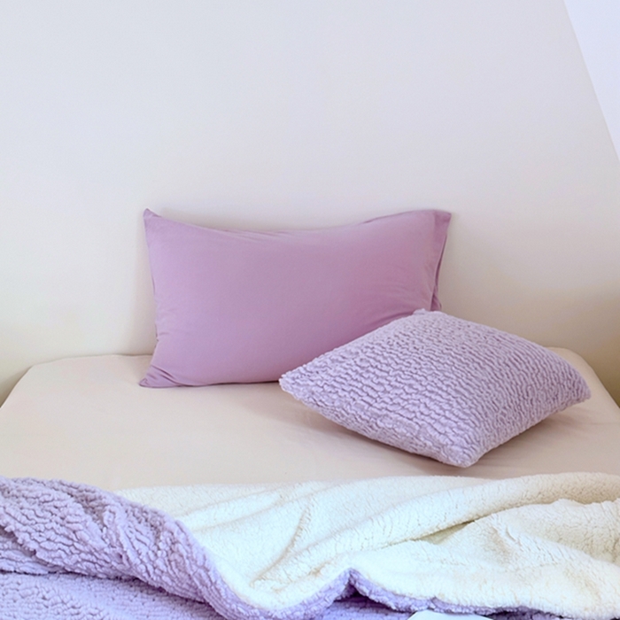 91家纺网 家纺一手货源 找家纺 昔可家纺 2023云朵绒毯 香芋紫