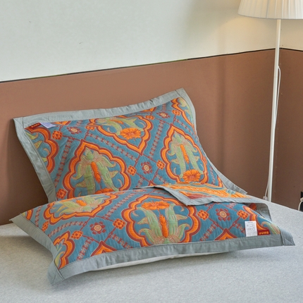 91家纺网 家纺一手货源 找家纺 （总）棠薇家纺-毛巾被 2025新款60S细纱枕巾一对全棉多层纱枕巾