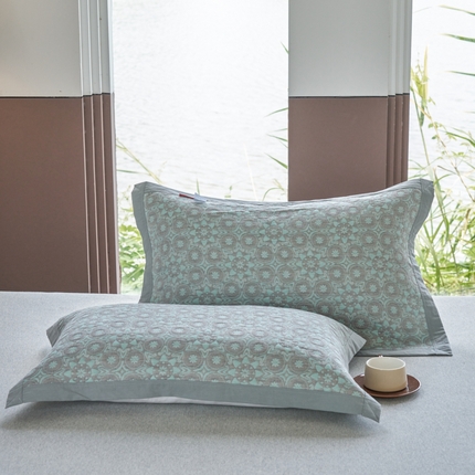 91家纺网 家纺一手货源 找家纺 （总）棠薇家纺-毛巾被 2025新款60支细纱全棉枕巾三层纱夹棉枕巾