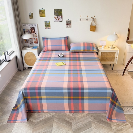 91家纺网 家纺一手货源 找家纺 芃成家纺 2023新款全棉水洗棉床单 时光