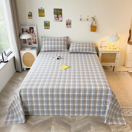 芃成家纺 2023新款全棉水洗棉床单 简兮兰