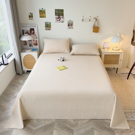 芃成家纺 2023新款全棉水洗棉床单 米条纹