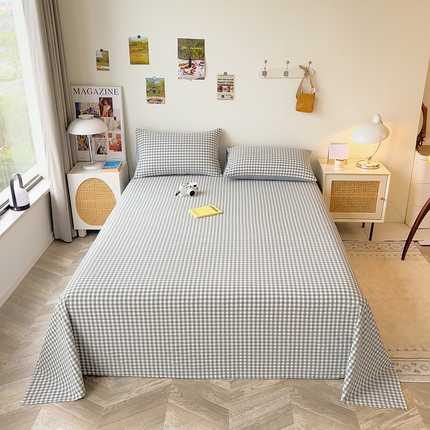 91家纺网 家纺一手货源 找家纺 芃成家纺 2023新款全棉水洗棉床单 海兰小格