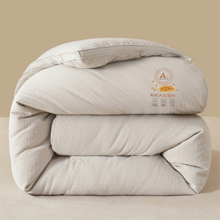 91家纺网 家纺一手货源 找家纺 （总）伊被源 2023秋冬新款A类母婴级有机抗菌大豆蛋白被 被子被芯---华夫格田园