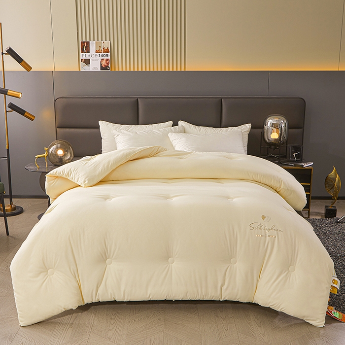 91家纺网 家纺一手货源 找家纺 （总）伊被源 2023秋冬新款A类压花蚕蛹蛋白被 被子被芯