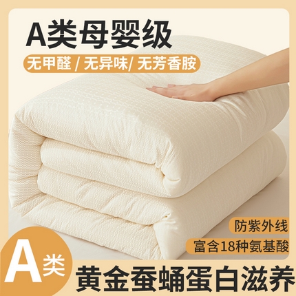 91家纺网 家纺一手货源 找家纺 （总）伊被源 2023新款A类母婴级全棉蚕蛹蛋白子母被 被子被芯