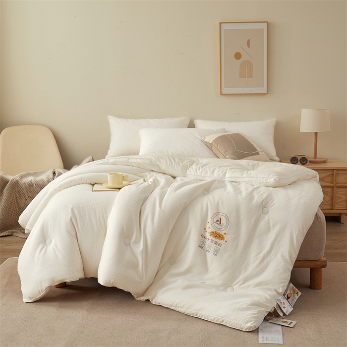 91家纺网 家纺一手货源 找家纺 （总）伊被源 2023秋冬新款A类母婴级有机抗菌大豆蛋白被 被子被芯---华夫格田园