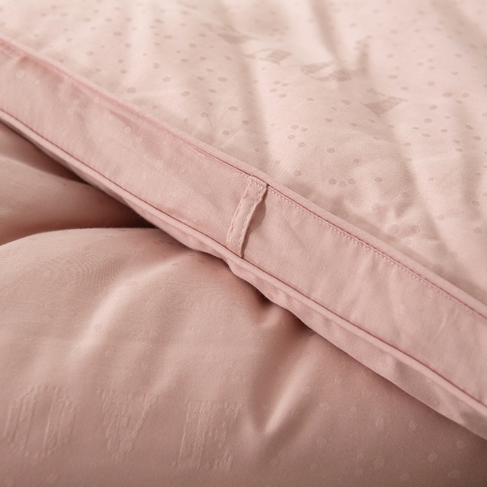 91家纺网 家纺一手货源 找家纺 伊被源 2023秋冬新款80支全棉提花仪征棉 被子被芯 豆沙