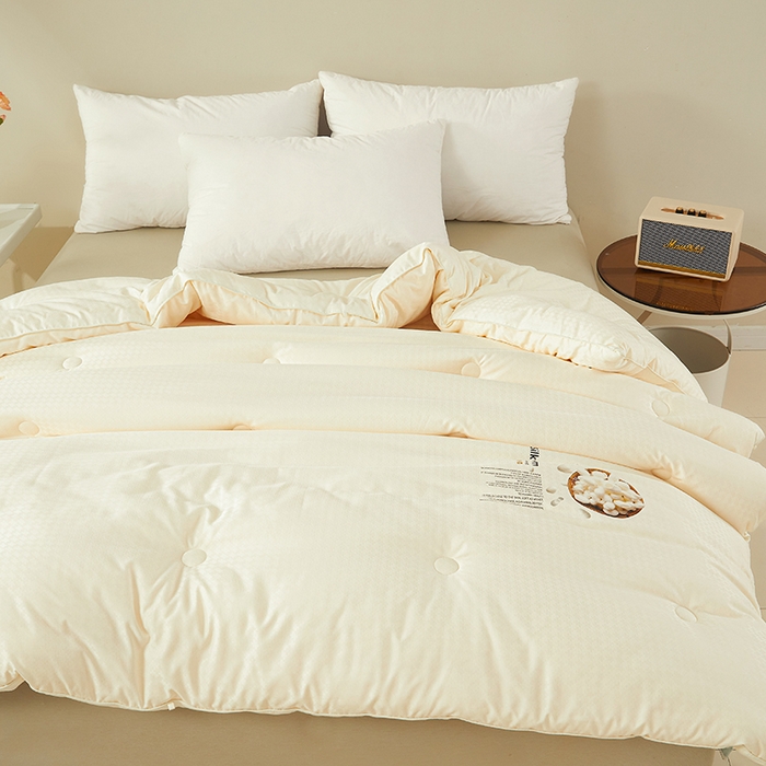 91家纺网 家纺一手货源 找家纺 （总）伊被源 2023秋冬新款A类黄金蚕蛹蛋白被 被子被芯---千鸟格 