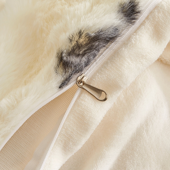 91家纺网 家纺一手货源 找家纺 （总）罗艺轩 2024新款兔毛绒牛奶绒花边四件套 香奈盛典