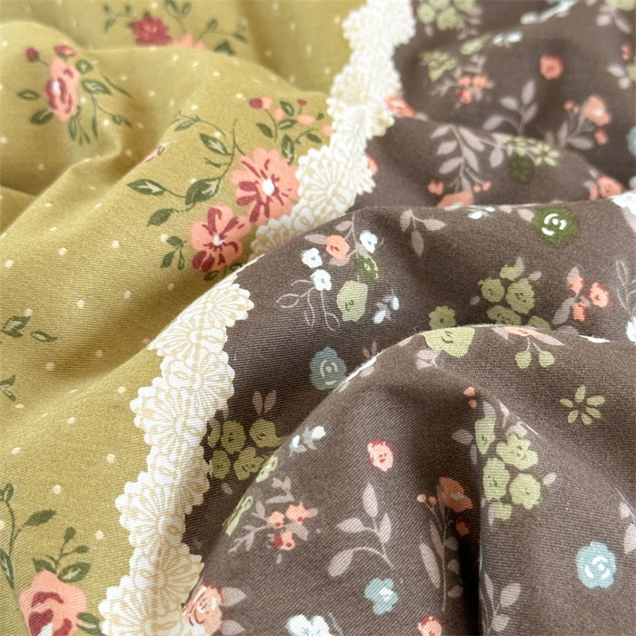 91家纺网 家纺一手货源 找家纺 星期八 2023新款全棉花边豆豆被 玫瑰花园